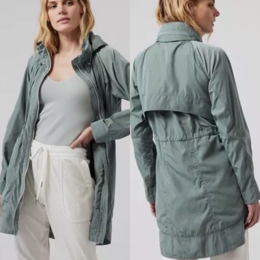 Athleta drip drop jacket minimalist grey women’s size XS